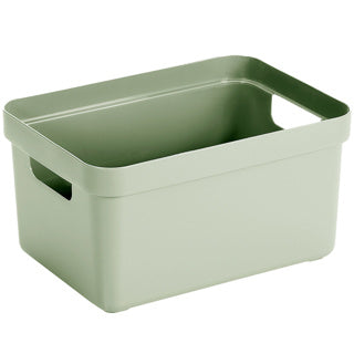 Sigma caja de almacenamiento para el hogar 5l verde 252x175x122mm | 3 piezas
