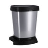 Rotho Rotho Paso Pedal Bin 6L Silver Metallic