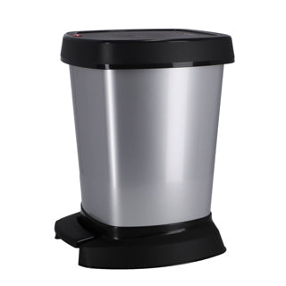 Rotho Rotho Paso Pedal Bin 6L Silver Metallic