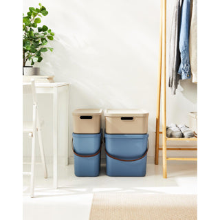 Rotho Decoration Storagebox Albula Light 12 L Horizon Blue