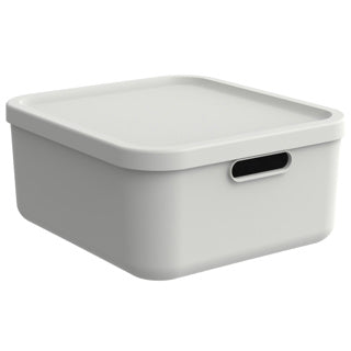 Rotho Decoration Storagebox Albula Light 20 L visone bianco