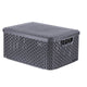 Curver style opbergmand met deksel m - 18 liter - antraciet - 29,3x39,3x18,7