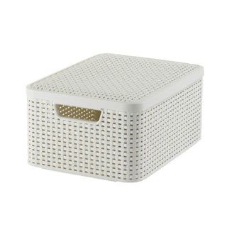 Curver Curver Curver Storage Box Style con coperchio M 18 L Crèmewit