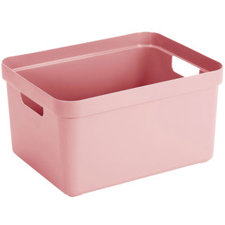 Caja de almacenamiento para el hogar Sigma 32l rosa 445x345x243mm | 2 piezas