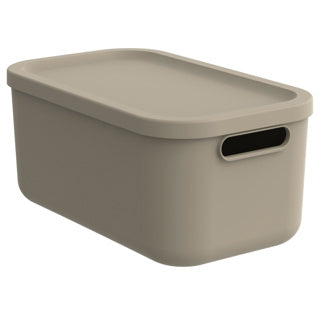 Rotho Decoration Storagebox Albula Light 12 L Cappuccino