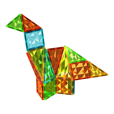 Set di razzi con pietre preziose Geomag, piastrelle magnetiche, 32 pezzi.