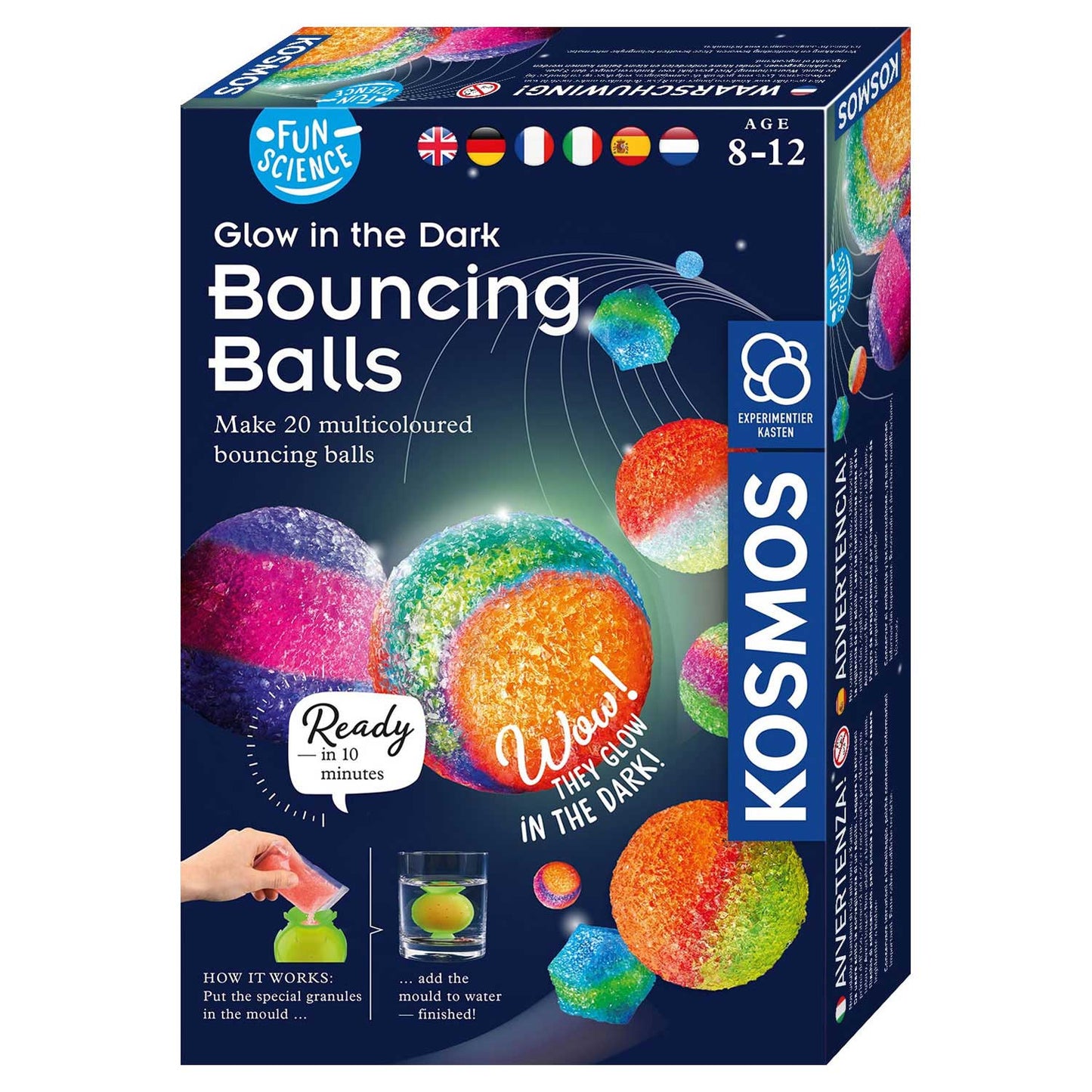 Kosmos Glow in the Dark Make Stuiterball, 20 °.