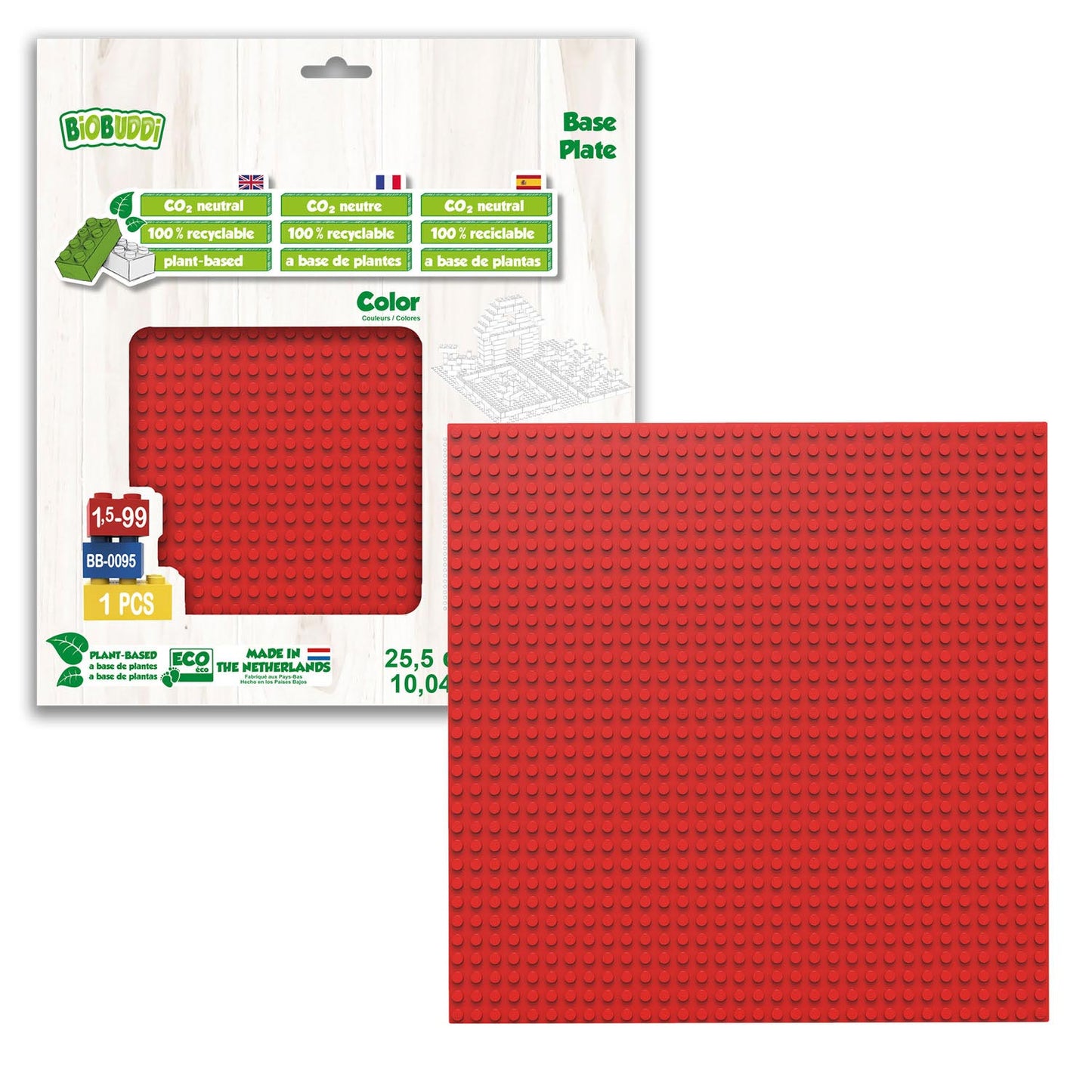 Placa de tierra Biobuddi Red, 32x32