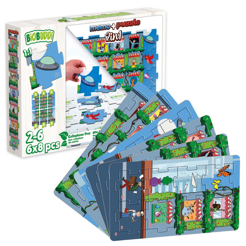 Biobuddi 2in1 rompecabezas y vida de la ciudad