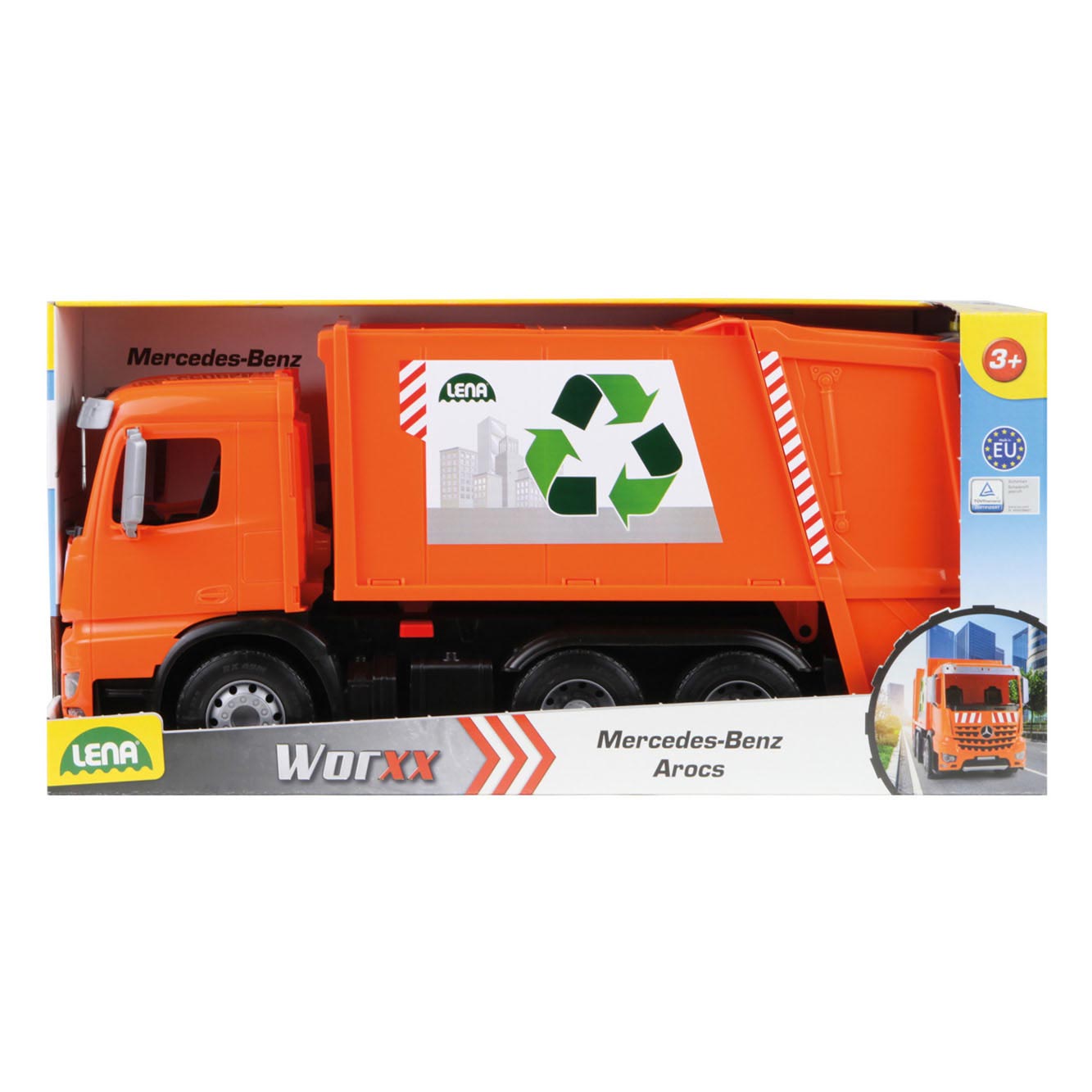 Worxx Garbage Truck Mercedes-Benz Arocs, 52 cm