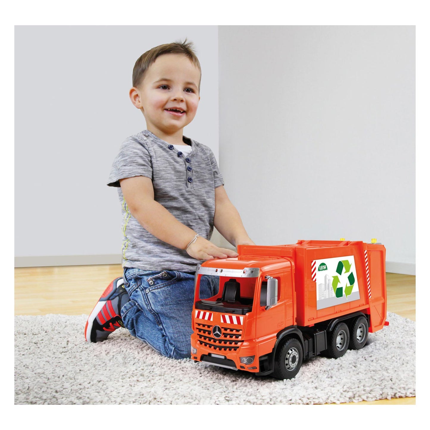 Worxx Garbage Truck Mercedes-Benz Arocs, 52 cm