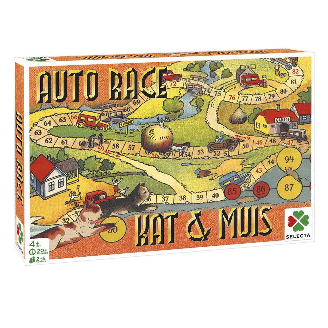 Juegos de juegos de mesa SelectA Desde entonces - Auto Race Kat Mouse