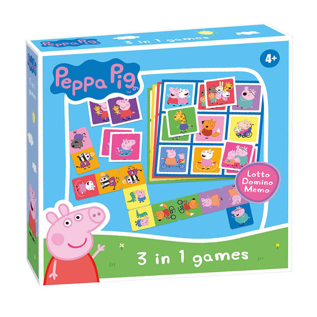 Selecta peppa pig 3n1 memo lotto domino