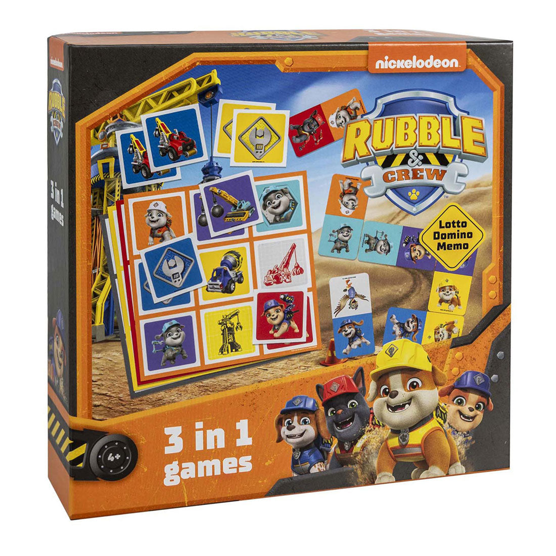 Tactic paw patrol rubble crew 3in1 memo lotto domino