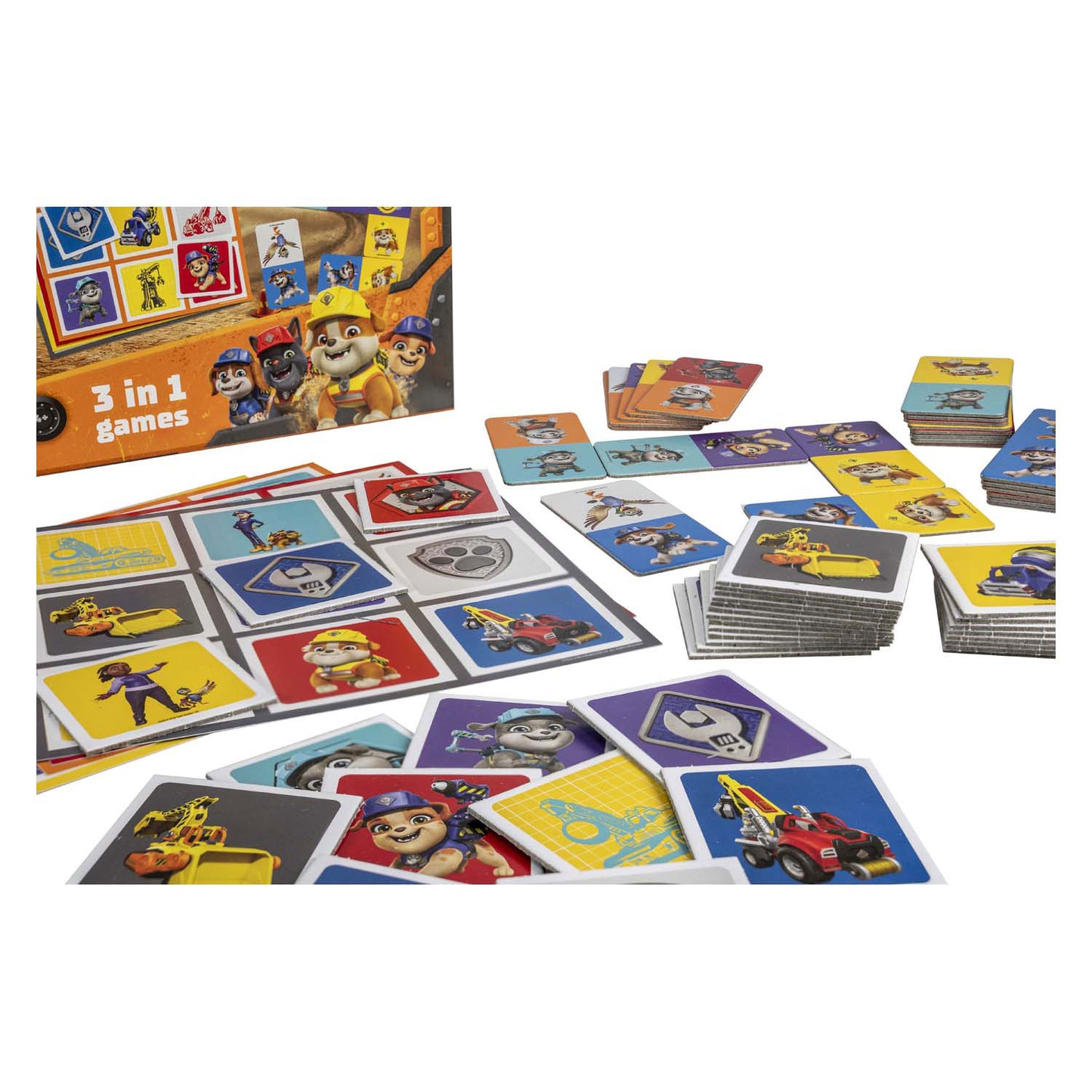 Tactic paw patrol rubble crew 3in1 memo lotto domino