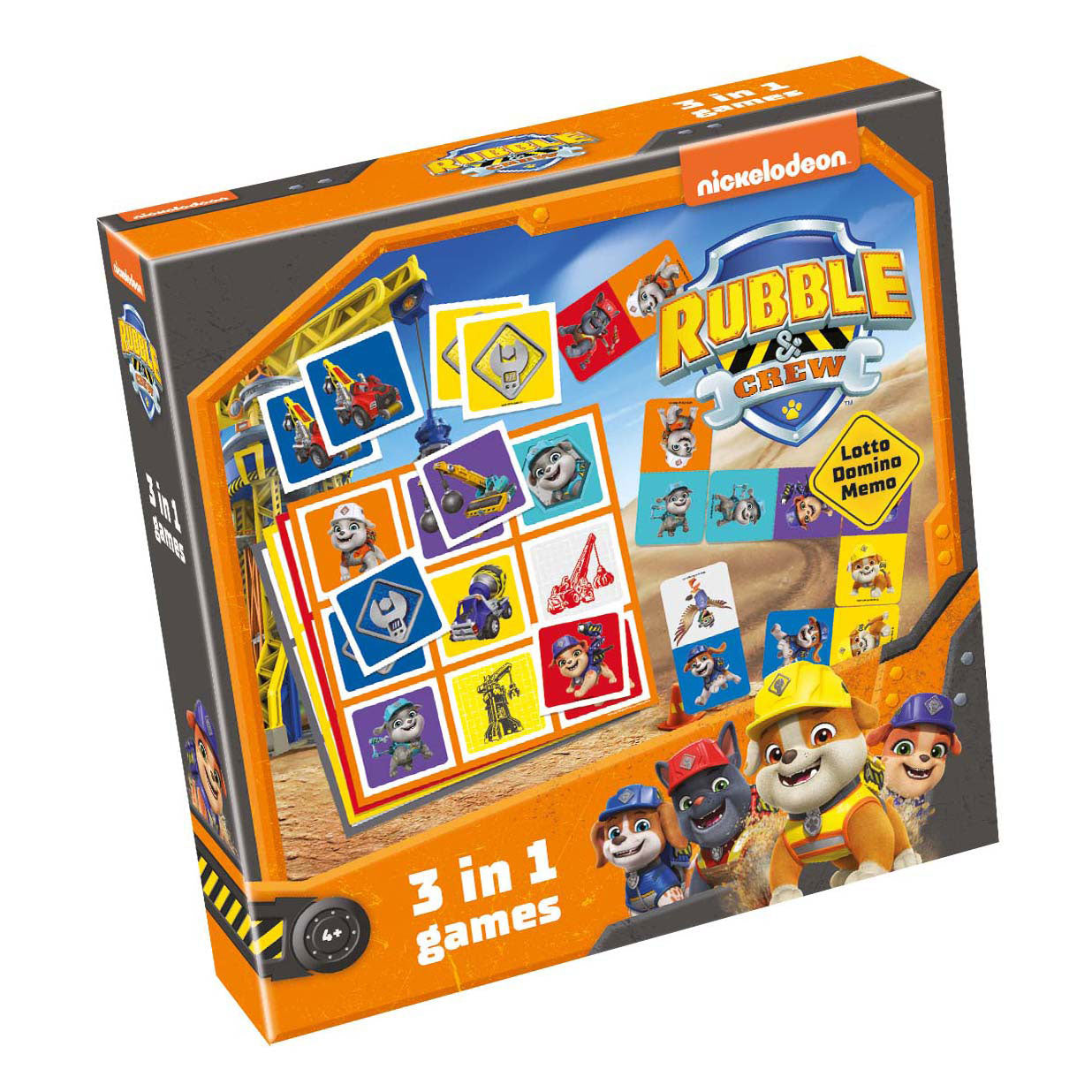 Tactic paw patrol rubble crew 3in1 memo lotto domino