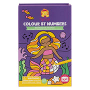 Tiger tribe meeneem colour by numbers mermaids +4 jaar* - afbeelding 2