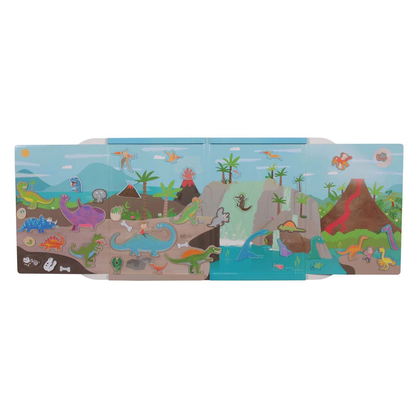 Tiger tribe magna carry - dinosaurus magneetboek