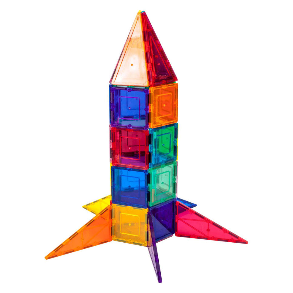 SelectA Picassotiles Rocket Booster - Piastrelle di costruzione magnetica, 32dlg.