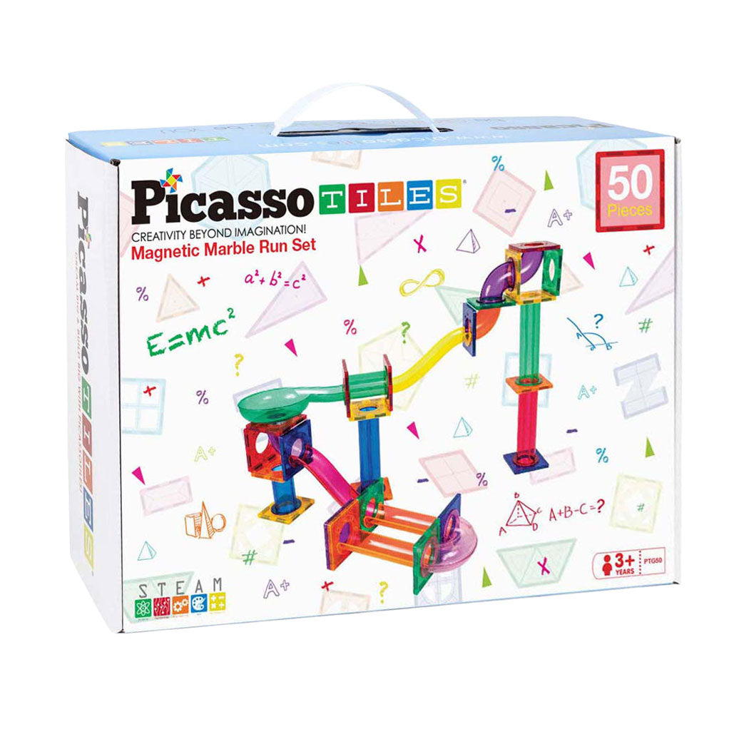 Selecta picassotiles pista per biglie - piastrelle magnetiche da costruzione - 50 pz.