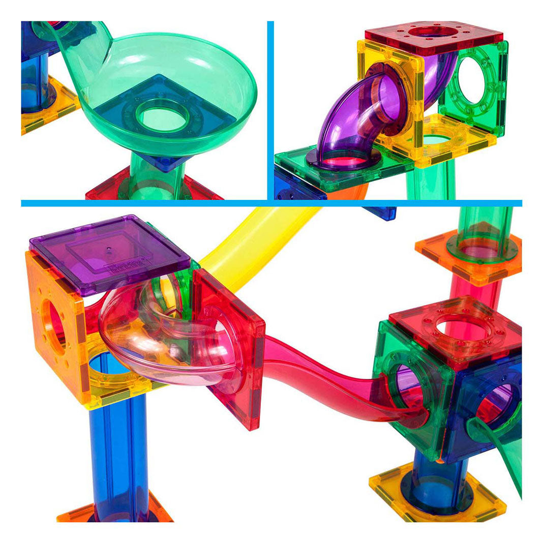 Selecta picassotiles pista per biglie - piastrelle magnetiche da costruzione - 50 pz.