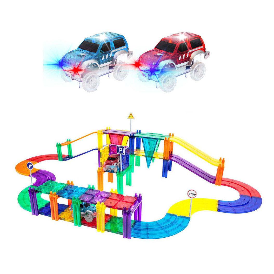 SelectA Picassotiles Race Track - Tiles Magnetic Building, 50dlg.