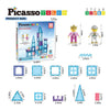 SelectA Picassotiles Tema invernale - piastrelle dell'edificio magnetico, 72dlg.