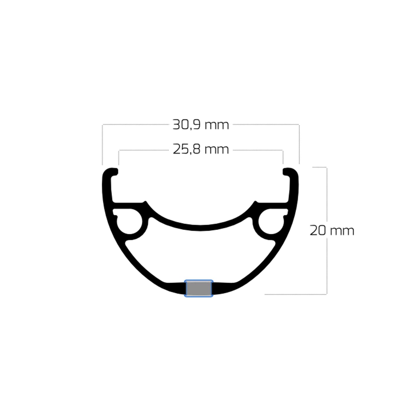 Ruota anteriore roland 28 rival26 fhtc500