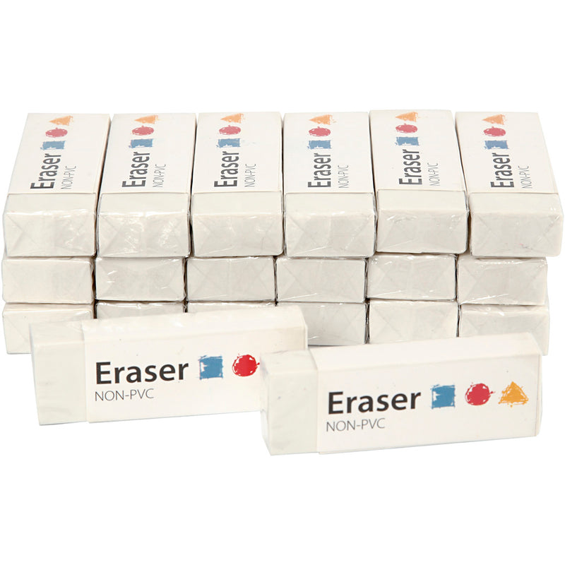 Borrador de empresa Creativ, dimensiones 62x22x10 mm, 20 piezas, 1 caja