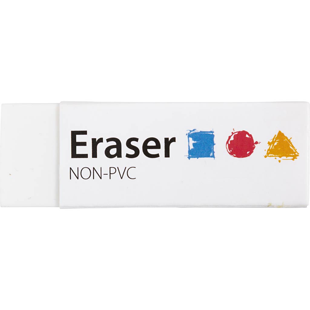 Borrador de empresa Creativ, dimensiones 62x22x10 mm, 20 piezas, 1 caja