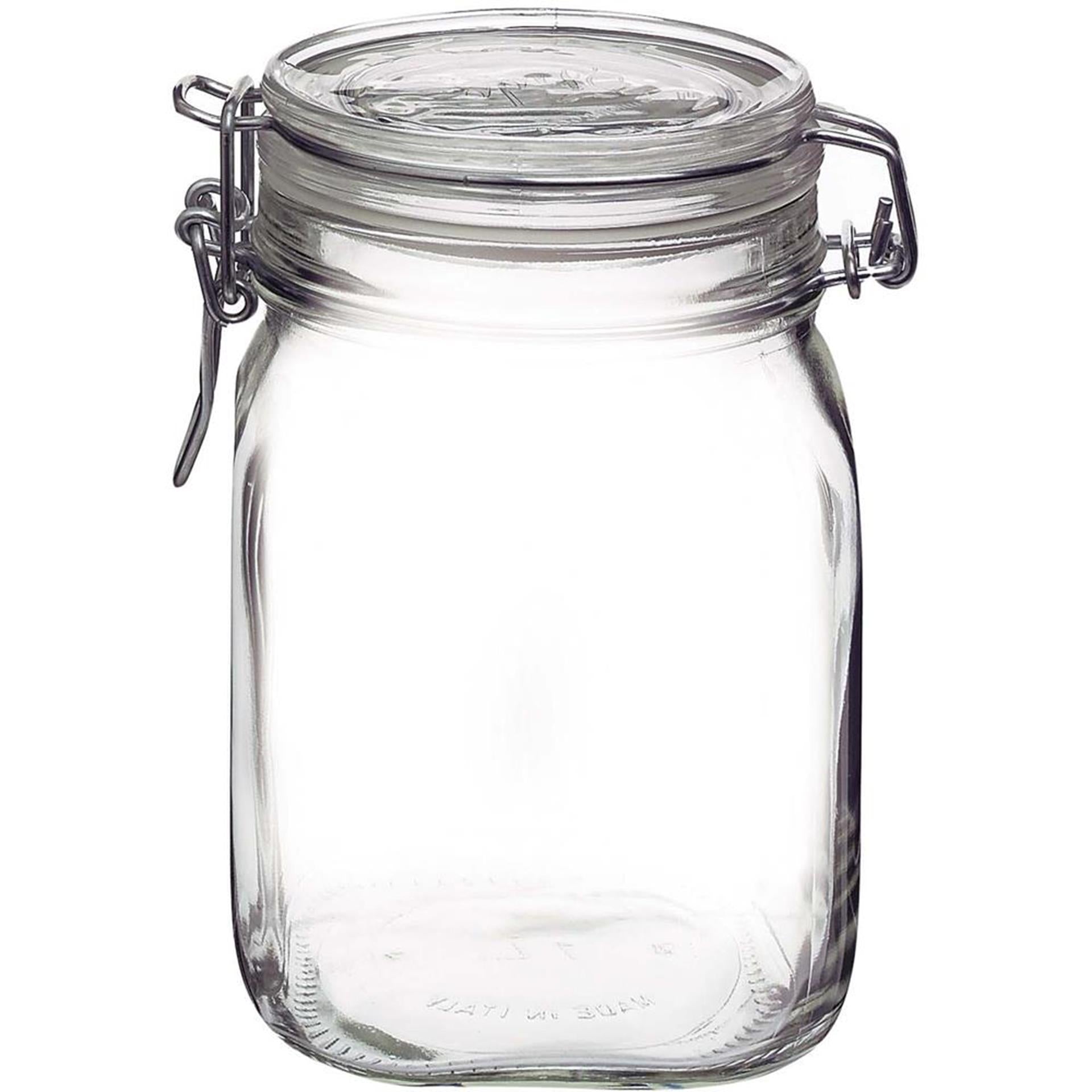 Rocco bormioli bormioli weckpot inmaakpot vierkant 1,0ltr fido pak a 6 st