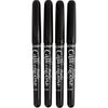 Marcatori calligrafici, spessore della linea 1.4+2,5+3,6+4,8 mm, nero, 4 pezzo 1 scatola