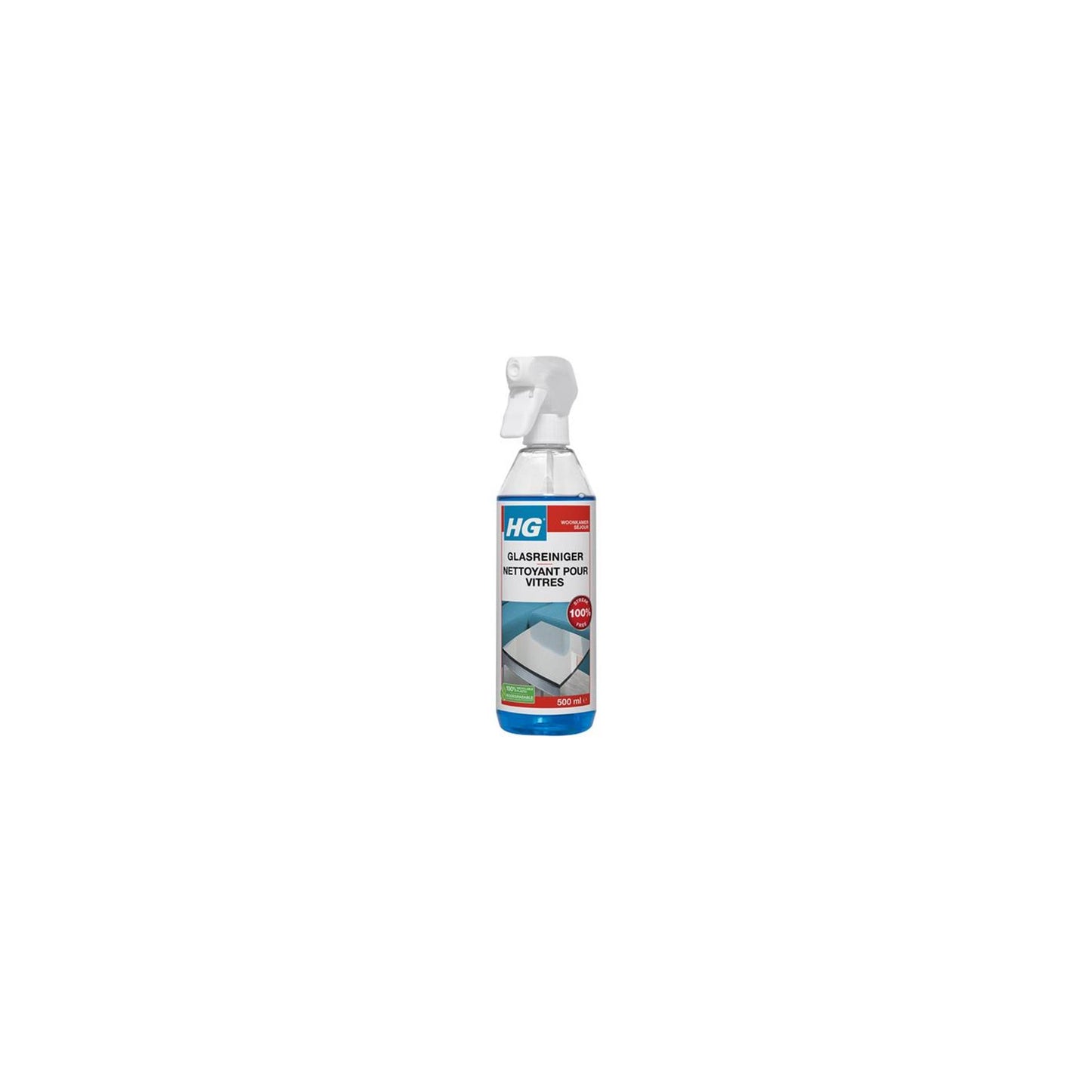 Hg glas- en spiegelspray 500ml