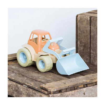 Trattore Dantoy con arancione blu a caricatore anteriore, 30 cm