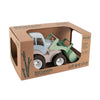 Dantoy tractor met voorlader groen blauw, 30cm