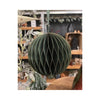 Hbx natural living kerstbal papier 15cm groen