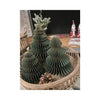 HBx natural living árbol de Navidad papel plegable 3 piezas verde