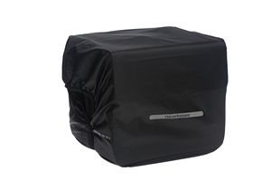 Nueva cubierta de lluvia Looxs Dubbel - Bolsa de bicicleta de poliéster impermeable negro - Reflexión - 40x97 cm