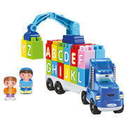 Abrick Vrachtwagen met Kraan en Letters - afbeelding 1