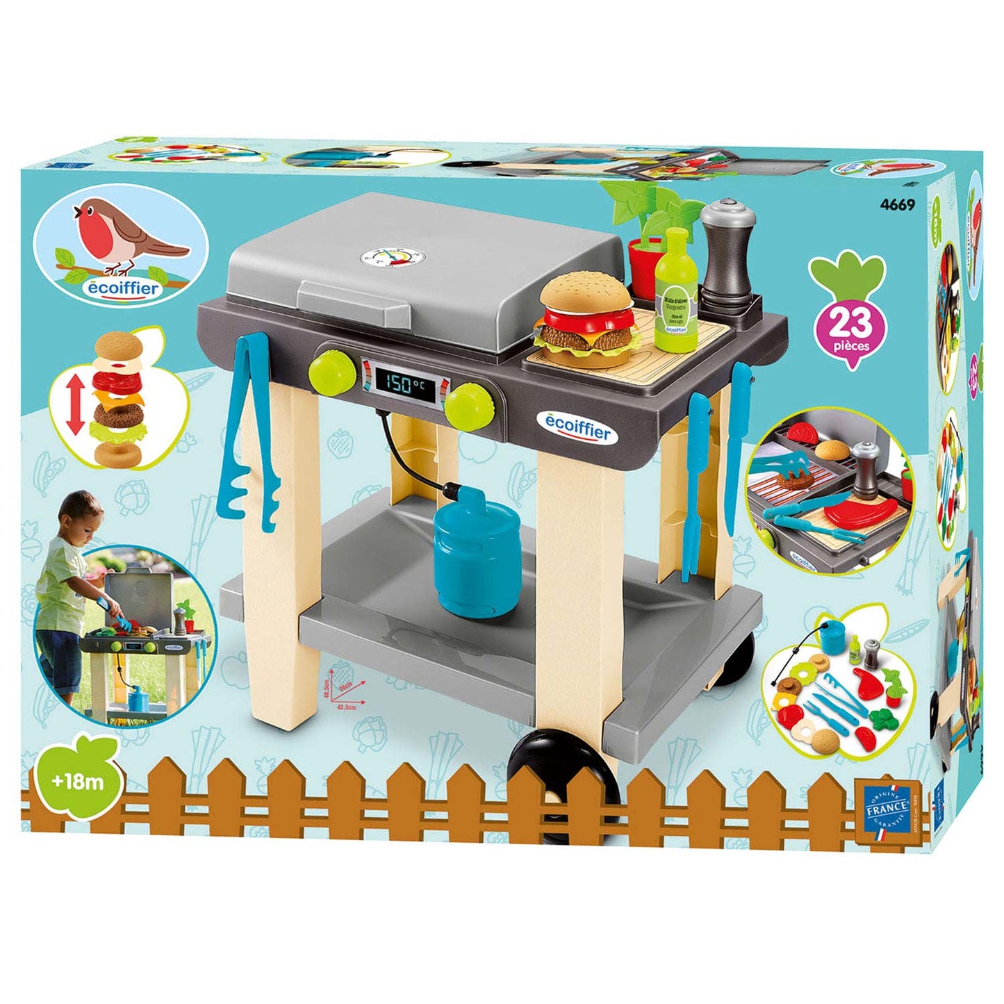 Barbecue ecoffier con accessori