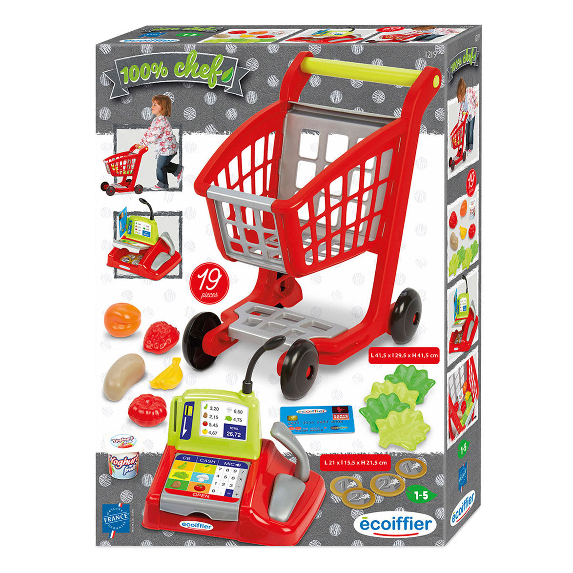 Ecoiffier 100% CART CATTORE GRAND CASSA