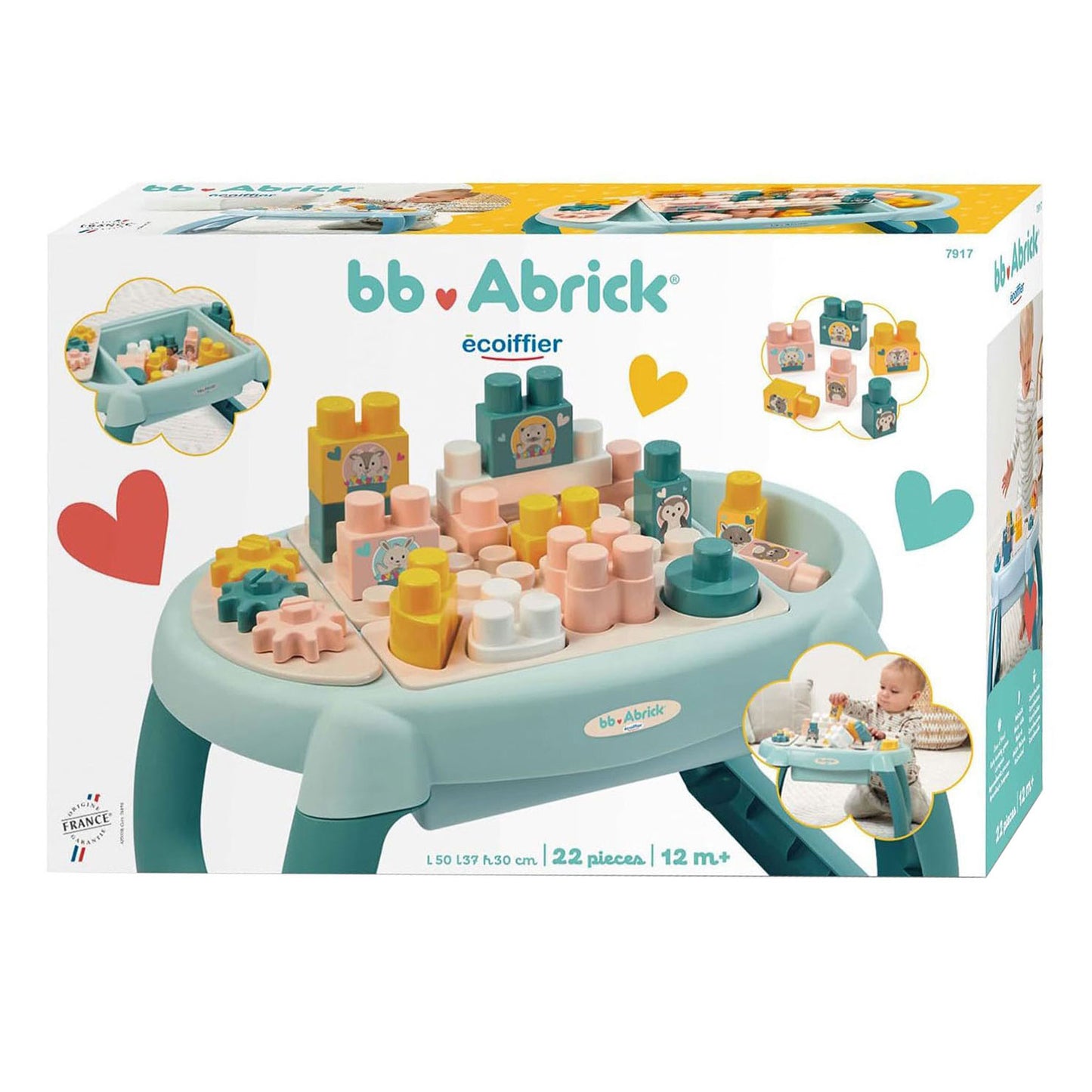 Ecoiffier abrick ecoiffier bb abrick eerste activiteitentafel met blokken