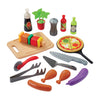 Cucina estiva Ecoiffier con barbecue e forno per pizza, 27dlg.