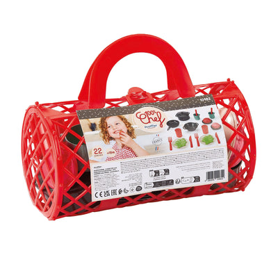 Ecoiffier 100% Chef Tea set in borsa, 22dlg.