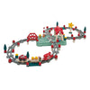 Abrick ecoiffier - set da costruzione binari ferroviari, stazione e accessori, 140 pezzi.
