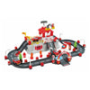 Abrick Ecoiffier Construction Set - Brigada de incendios con tapa como base de juego, incluidos los accesorios para la mini ciudad - Almacenamiento en toneladas - desde 18 meses