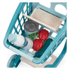 Carro de compra relleno Ecoiffier vert azur con muñeco bebé - 8 piezas.
