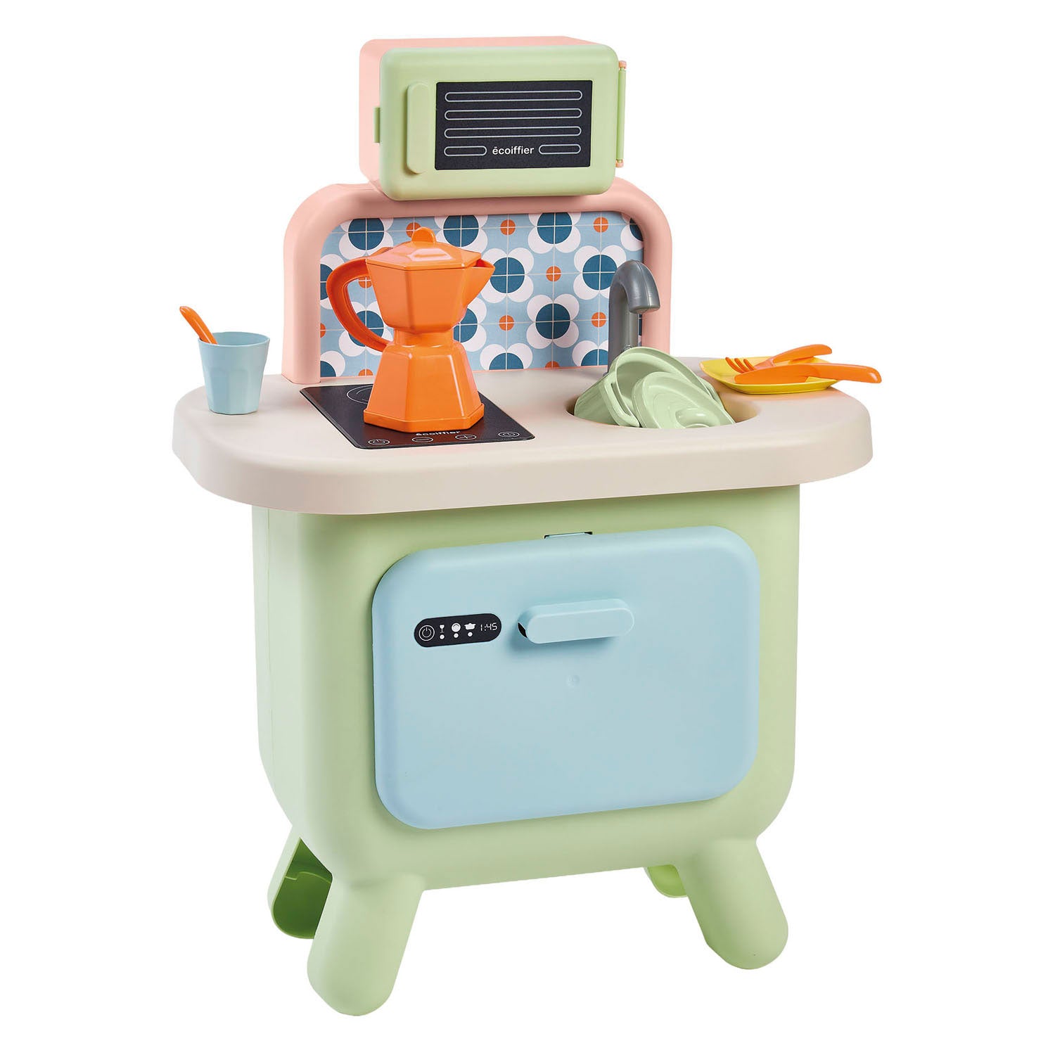 Cocina Ecoiffier eociffier vert azur color salvia - 17 uds.