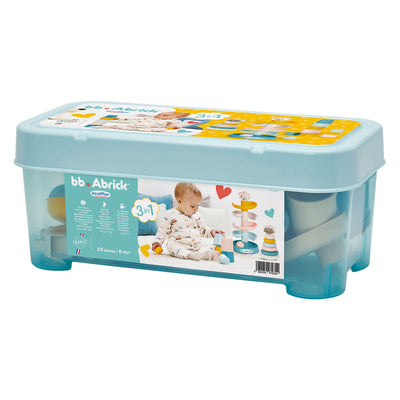 Ecoiffier abrick 3 en 1 juguetes para bebés en caja de almacenamiento - 23 uds.