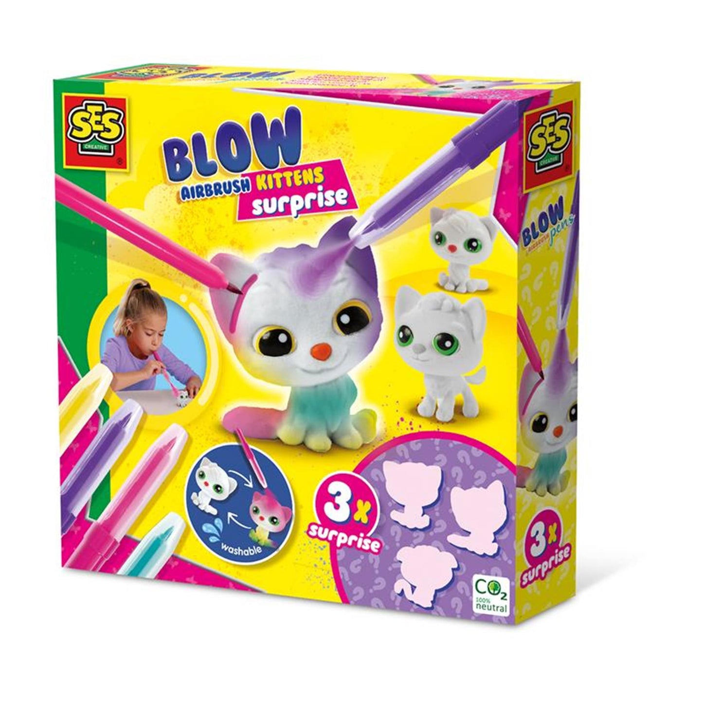SES BLADDER AIRGRUSH PENS PUSS COLORE